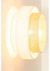 Plafoniera BOHO 1xE27/60W/230V Ø 40 cm bianco/iuta