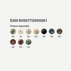 Lampadario Classico Ravenna Metallo E Ceramica Nero Sfumato Arg. 1 Luce E27