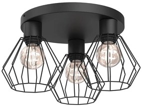 Faretto LETI 3xE27/15W/230V nero