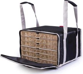 Borsa Termica Porta Pizze da Asporto 6 Cartoni Safemi Express 6 Nera...