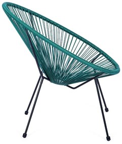 Poltrona da esterno verde in metallo e plastica Avocado Comfort – Bonami Selection