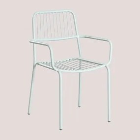Confezione da 4 sedie da giardino impilabili con braccioli Elton - Sklum