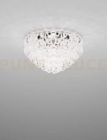 Giogali lampadadario a soffitto 60 bianco e cromo lucido attacco e2...