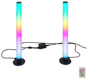 Rabalux 76014 - SET 2x LED RGB Lampada da tavolo dimmerabile PACO LED/5W/5V