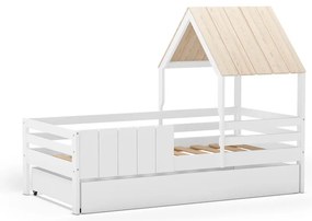 Contenitore sottoletto per bambini bianco 90x190 cm Valka – Marckeric
