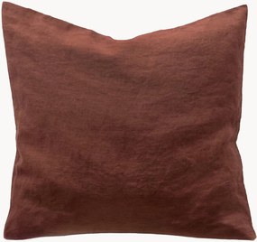 Copricuscino in lino Chocolate