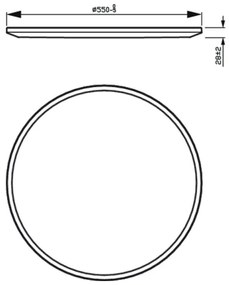 Philips - Plafoniera LED dimmerabile SUPERSLIM SCENE SWITCH LED/36W/230V