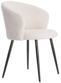 Set di sedie da pranzo color crema in metallo 2 pz Radaja – Light &amp; Living