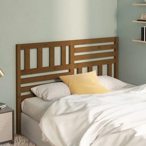 Testiera Per Letto Ambra 156x4x100 Cm İn Legno Massello Di Pino /