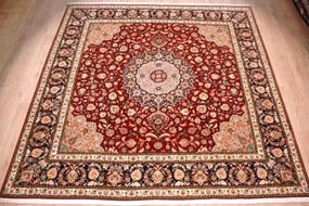 Tabriz Tappeto 300 x 300 (Iran) Annodato A Mano