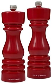 Cole&amp;Mason - Set di macina sale e pepe LONDON 2 pz 18 cm faggio/rosso