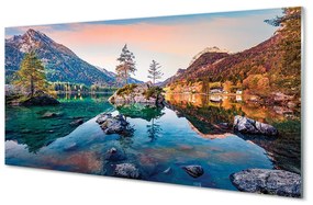 Pannello paraschizzi cucina Germania Montagne, alpi, lago d'autunno 100x50 cm