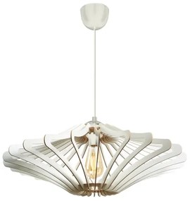 Lampadario a sospensione con filo 1xE27/60W/230V bianco diametro 59 cm