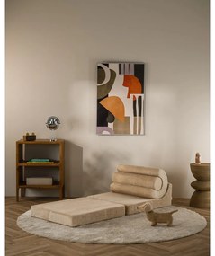 Poltrona per bambini marrone chiaro con rivestimento in velluto a coste Flipster – Wigiwama