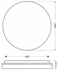 Apparecchio da soffitto a LED in colore naturale ø 48 cm Gandava - Candellux Lighting