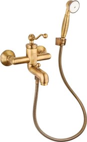 Rubinetto per vasca getto laminare cristallino Lingaa per muro ottone spazzolato JACUZZI RUBINETTERIA