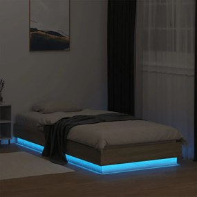 Giroletto con LED Rovere Sonoma 90x200 cm