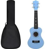 Set Ukulele Soprano con Borsa per Bambini Blu 21 cod mxl 104591