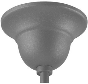 Lampadario a sospensione con supporto rigido RETRO 1xE27/60W/230V argento