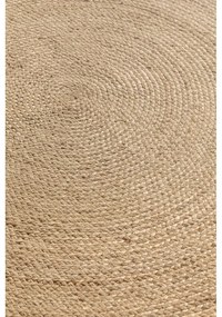 Tappeto rotondo in juta bifacciale di colore naturale ø 140 cm Braided Ivory - Hanse Home