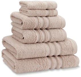 Set di asciugamani per viso e corpo tipo terry beige in cotone 6 pz Zero Twist – Catherine Lansfield