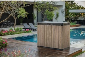 Contenitore da giardino marrone in plastica Deco – Keter