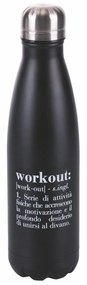 Bottiglia termica 500 ml scritta workout Victionary
