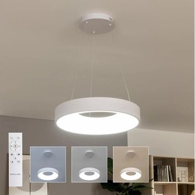 Brilagi - Lampada a sospensione LED dimmerabile con cavo FALCON II LED/67W/230V Ø 40 cm bianco + telecomando