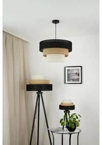 Brilagi - Lampadario a cavo ASPEN LUNETA 1xE27/15W/230V Ø45 nero/beige/crema