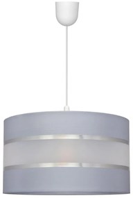 Lampadario a sospensione con filo HELEN 1xE27/15W/230V diametro 35 cm grigio/argento