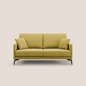 Saturno divano moderno in tessuto morbido impermeabile T03 giallo 140 cm
