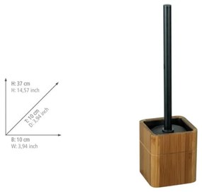 WENKO 26104100 - Scopino WC SERRO 10x37 cm marrone/nero