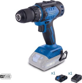 Scheppach - Trapano avvitatore 20v batteria 2.0Ah e caricabatteria ixes bc-dd60-x