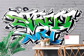 Carta da parati – Scritta Street Art moderna