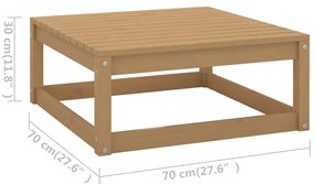 Set Divani da Giardino 5 pz con Cuscini Legno Massello di Pino