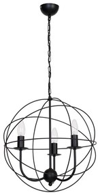 Lampadario GLOBE 3 3xE14/60W nero