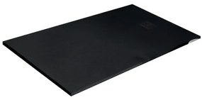Piatto doccia in resina Strato nero L 180 x L 90 x H 3.2 cm opaco effetto pietra