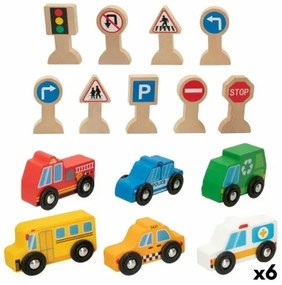 Playset di Veicoli Woomax 15 Pezzi (6 Unità)