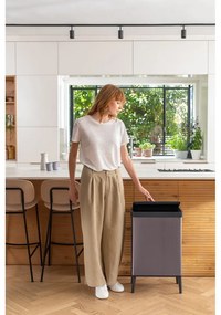 Cestino per la spazzatura rosa touch in plastica riciclata 54 l Verto High - Curver