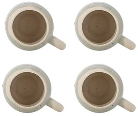 Tazze in set blu e color crema in gres 4 pz 400 ml Luna – Bloomingville