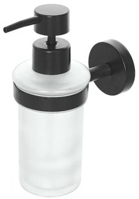 Dispenser sapone liquido a muro in acciaio nero opaco Chic Black