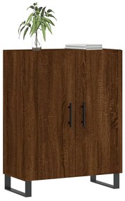 Credenza Rovere Marrone 69,5x34x90 cm in Legno Multistrato