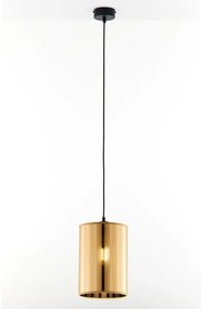 Jupiter 2090 - Lampadario sospeso a cavo CORTINA 1xE27/15W/230V oro/nero