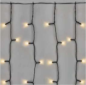 Catena luminosa a LED per esterni 100 LED/1x2m IP44 bianco caldo