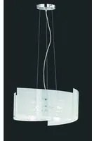 Sospensione Signa 3 Vetri Bianco 3xE27 50 cm Trio Lighting