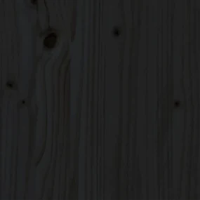Giroletto nero in legno massello 140x190 cm