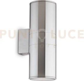 Gun applique esterno ip54 2 luci attacco e27 alluminio