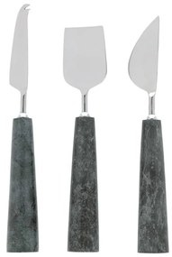 Kave Home - Set posate Bluma per formaggi in marmo verde