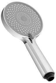 Doccetta tonda H 24 cm in ABS cromato lucido con 3 tipi di getto
