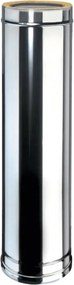 Condotto a doppia parete Tubo DP coib Aisi 316L d.150/200 in inox 100 cm